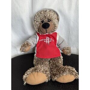 Rare NBA Houston Rockets Teddy Bear in a Hoodie Jersey Plush 14”